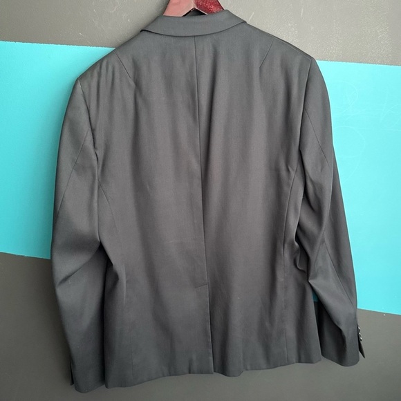 Theory Charcoal Men's Blazer cotton blend - Picture 8 of 8